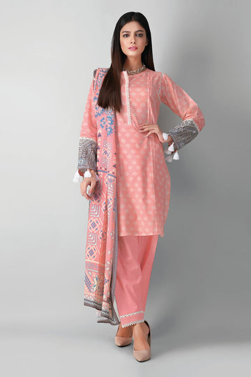 A21325 Pink Khaadi Autumn Collection 2021